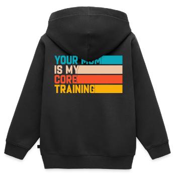 I Heart Squirters Blague pour adultes J'aime jouir - Sweat Premium à capuche zippé enfant bio - noir - Dos - AI Model Kid Male (0cm)