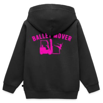 Forklift Operator Funny Gag Joke Forklift - Kinder Premium Organic Zip Hoodie - Schwarz - Hinten - AI Model Kid Male (0cm)