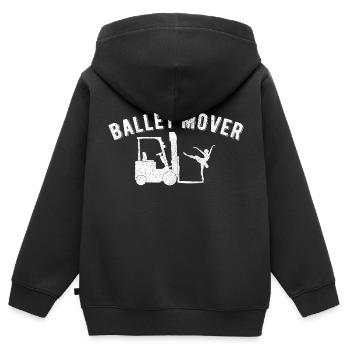 Forklift Operator Funny Gag Joke Forklift - Kinder Premium Organic Zip Hoodie - Schwarz - Hinten - AI Model Kid Male (0cm)