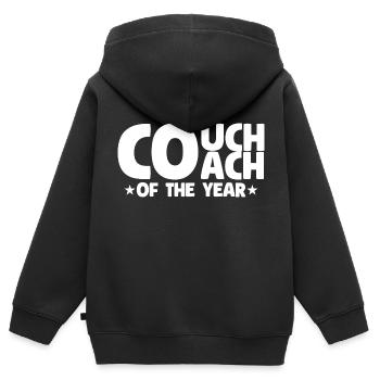 Coach Character Builder Attitude - Kinder Premium Organic Zip Hoodie - Schwarz - Hinten - AI Model Kid Male (0cm)