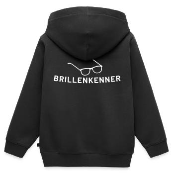 Brillenverkäufer Optiker Optik Geschenk Idee - Kinder Premium Organic Zip Hoodie - Schwarz - Hinten - AI Model Kid Male (0cm)