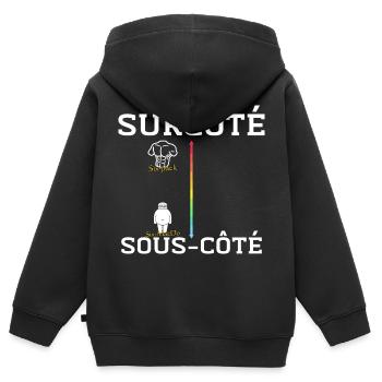 Surcoté Six pack Sous côté Six MacDo - Sweat Premium à capuche zippé enfant bio - noir - Dos - AI Model Kid Male (0cm)