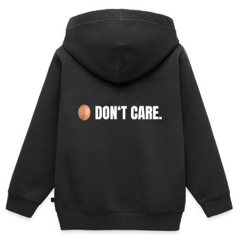 Ei s’en fiche - Sweat Premium à capuche zippé enfant bio - noir - Dos - AI Model Kid Male (0cm)