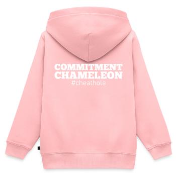 Cheater Relationship Revenge Cheating Disloyal - Kids Premium Organic Zip-up Hoodie - rose - Back - AI Model Kid Female (0cm)