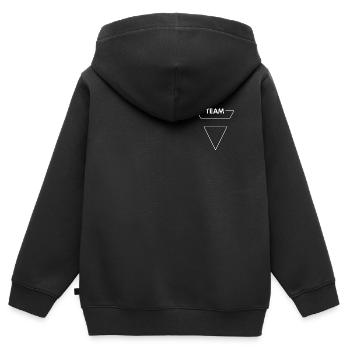 Team logo zum selbst gestalten - Kinder Premium Organic Zip Hoodie - Schwarz - Hinten - AI Model Kid Male (0cm)