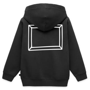 Frame - Kids Premium Organic Zip-up Hoodie - black - Back - AI Model Kid Male (0cm)