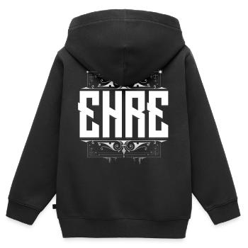 Ehre - Für alle Ehrenbrüder - Kinder Premium Organic Zip Hoodie - Schwarz - Hinten - AI Model Kid Male (0cm)