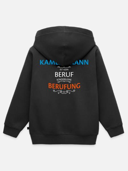 Kameramann Beruf - Kinder Premium Organic Zip Hoodie - Schwarz