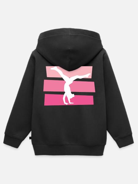 Gymnastik - Kinder Premium Organic Zip Hoodie - Schwarz