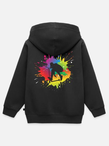 Scooter - Kinder Premium Organic Zip Hoodie - Schwarz