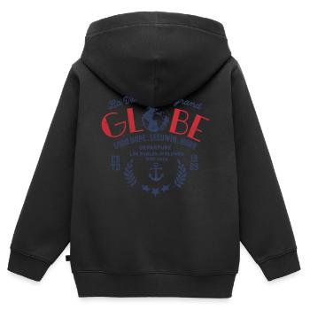 Globe nautische Regatta - Kinder Premium Organic Zip Hoodie - Schwarz - Hinten - AI Model Kid Male (0cm)