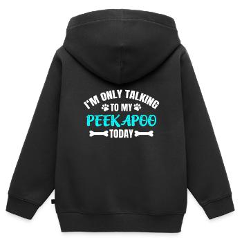 Coucou - Sweat Premium à capuche zippé enfant bio - noir - Dos - AI Model Kid Male (0cm)