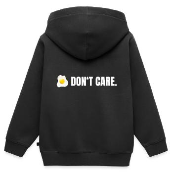 Ei s’en fiche - Sweat Premium à capuche zippé enfant bio - noir - Dos - AI Model Kid Male (0cm)