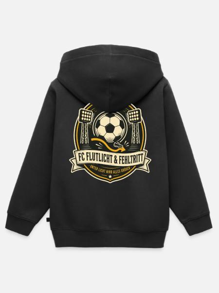 FC Flutlicht & Fehltritt - Kinder Premium Organic Zip Hoodie - Schwarz