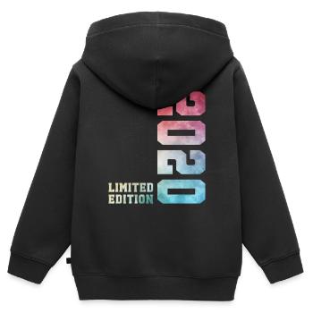 6. Geburtstag Limited Edition 2020 – Jahrgang 2020 - Kinder Premium Organic Zip Hoodie - Schwarz - Hinten - AI Model Kid Male (0cm)