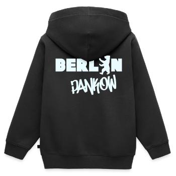 Berlin Pankow Schriftzug Grafitti Souvenir Bezirk - Kinder Premium Organic Zip Hoodie - Schwarz - Hinten - AI Model Kid Male (0cm)