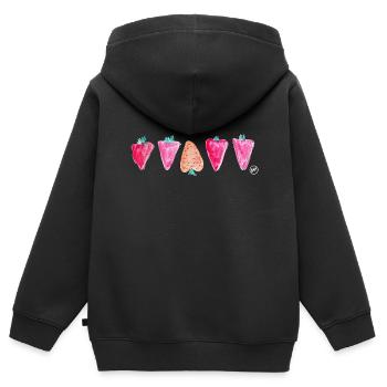 * BAM * be_different - Sweat Premium à capuche zippé enfant bio - noir - Dos - AI Model Kid Male (0cm)