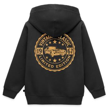 Vintage Car 1967 55 Years Anniversary - Kids Premium Organic Zip-up Hoodie - black - Back - AI Model Kid Male (0cm)
