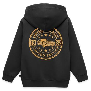 Oldtimer 1982 40 Jahre Jubiläum - Kinder Premium Organic Zip Hoodie - Schwarz - Hinten - AI Model Kid Male (0cm)