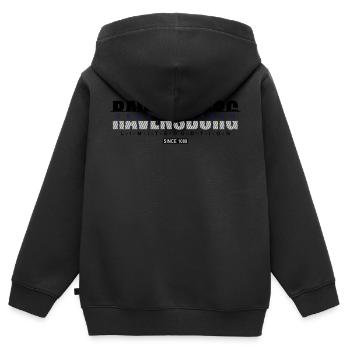 Ravensburg Ville de Haute-Souabe Cadeau de farine - Sweat Premium à capuche zippé enfant bio - noir - Dos - AI Model Kid Male (0cm)