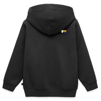 Ireland Rainbow Flag - Kids Premium Organic Zip-up Hoodie - black - Back - AI Model Kid Male (0cm)