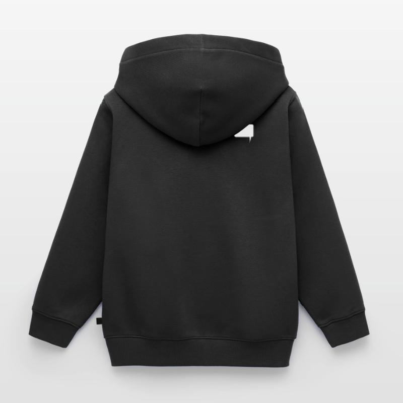Speech bubble rectangle design Kids Premium Organic Zip-up Hoodie