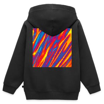 Nowhere Left To Hide - Kids Premium Organic Zip-up Hoodie - black - Back - AI Model Kid Male (0cm)