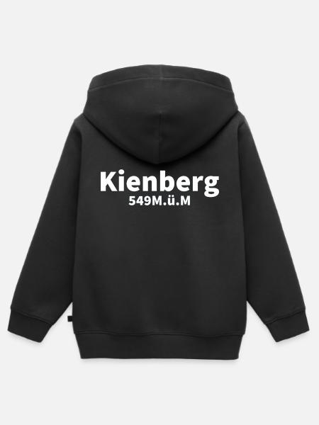 Kienberg - Kinder Premium Organic Zip Hoodie - Schwarz