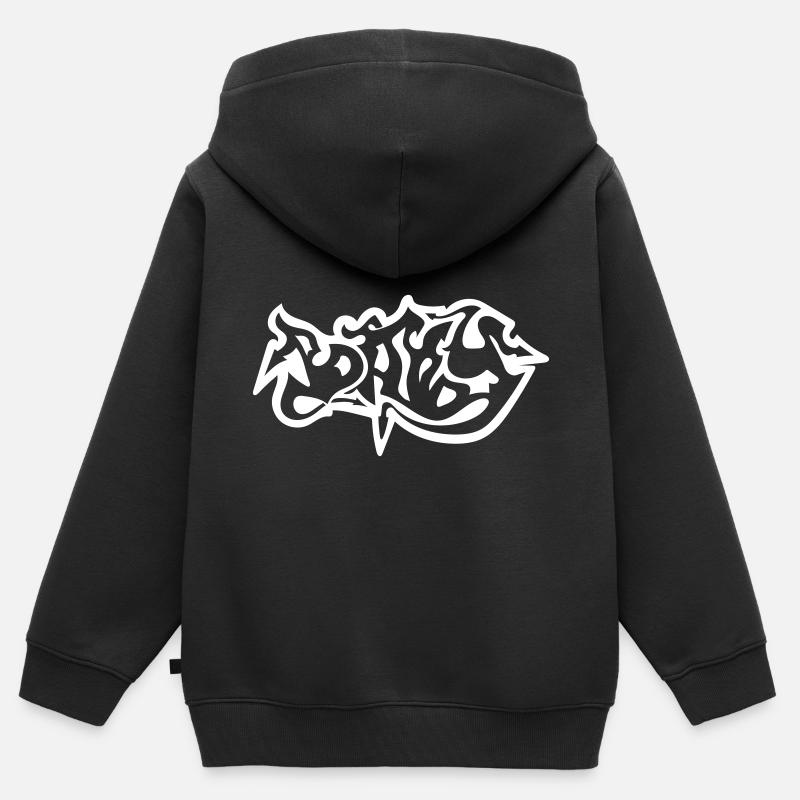 Bébé - Sweat Premium à capuche zippé enfant bio - noir