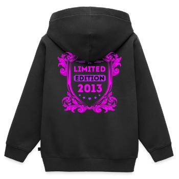 2013 - Sweat Premium à capuche zippé enfant bio - noir - Dos - AI Model Kid Male (0cm)