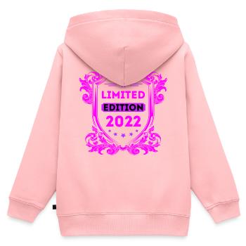 2020 - Kinder Premium Organic Zip Hoodie - Rosa - Hinten - AI Model Kid Female (0cm)