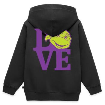 Teenage Mutant Ninja Turtles Love - Kids Premium Organic Zip-up Hoodie - black - Back - AI Model Kid Male (0cm)