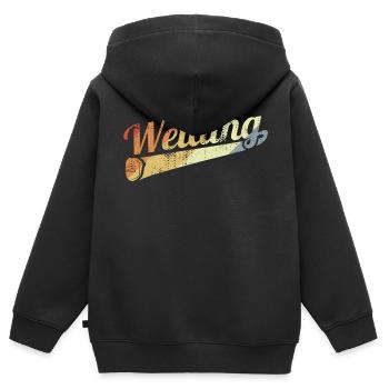 Vintage welding - Kids Premium Organic Zip-up Hoodie - black - Back - AI Model Kid Male (0cm)