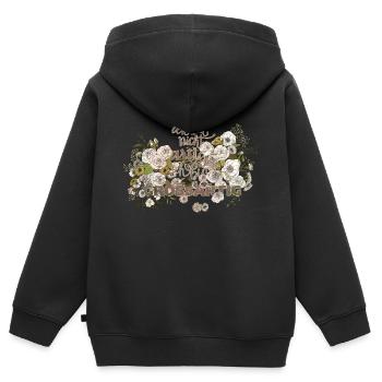 ich bin nicht artig - Kinder Premium Organic Zip Hoodie - Schwarz - Hinten - AI Model Kid Male (0cm)