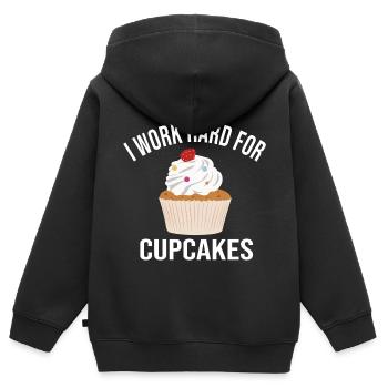 Bäcker Konditor - Kinder Premium Organic Zip Hoodie - Schwarz - Hinten - AI Model Kid Male (0cm)