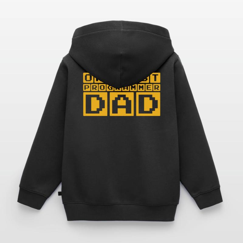 Average Programmer Dad Kids Premium Organic Zip-up Hoodie