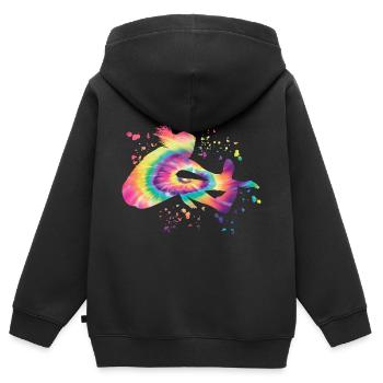 Long Jumpers Long Jump Kids Long Jump - Kids Premium Organic Zip-up Hoodie - black - Back - AI Model Kid Male (0cm)