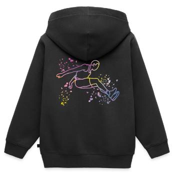 Long Jumpers Long Jump Kids Long Jump - Kids Premium Organic Zip-up Hoodie - black - Back - AI Model Kid Male (0cm)