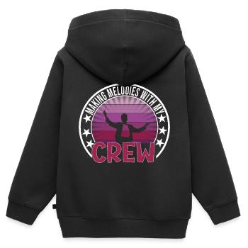 Festival - Kinder Premium Organic Zip Hoodie - Schwarz - Hinten - AI Model Kid Male (0cm)