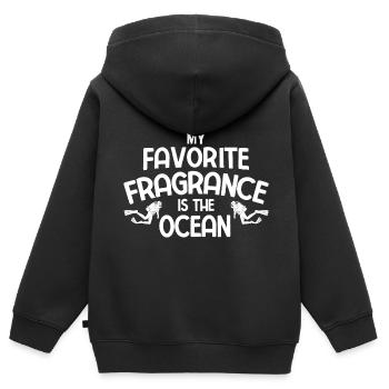 Apnoetaucher Freitaucher Taucher - Kinder Premium Organic Zip Hoodie - Schwarz - Hinten - AI Model Kid Male (0cm)