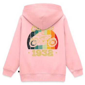 Vintage Classic Birthday Gift Born in 1932 - Kids Premium Organic Zip-up Hoodie - rose - Back - AI Model Kid Female (0cm)