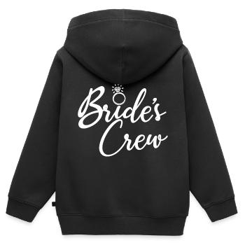 Bride’s Crew - Bachelorette Party, Cadeau de nuit de poule - Sweat Premium à capuche zippé enfant bio - noir - Dos - AI Model Kid Male (0cm)