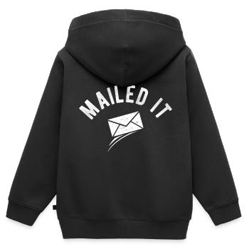 Briefträger Und Paket-Zusteller Für Postboten - Kinder Premium Organic Zip Hoodie - Schwarz - Hinten - AI Model Kid Male (0cm)