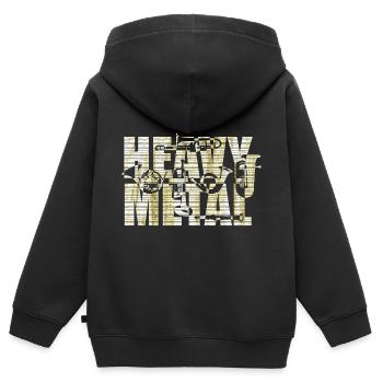 Blasmusik Kapelle Spielmannszug Trompete - Kinder Premium Organic Zip Hoodie - Schwarz - Hinten - AI Model Kid Male (0cm)