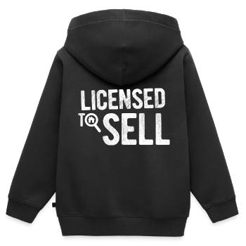 Immobilien-Händler Für Immobilien-Makler - Kinder Premium Organic Zip Hoodie - Schwarz - Hinten - AI Model Kid Male (0cm)