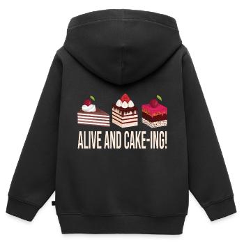 Bäcker Konditor - Kinder Premium Organic Zip Hoodie - Schwarz - Hinten - AI Model Kid Male (0cm)