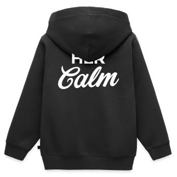 Ihre Ruhe - Kinder Premium Organic Zip Hoodie - Schwarz - Hinten - AI Model Kid Male (0cm)