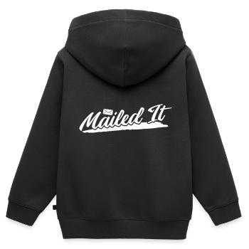 Briefträger Und Paket-Zusteller Für Postboten - Kinder Premium Organic Zip Hoodie - Schwarz - Hinten - AI Model Kid Male (0cm)