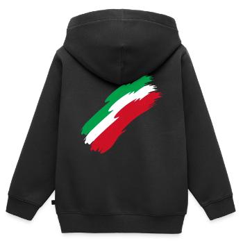 Iran - Fahne - Farben - Landesfarben - Geschenk - Kinder Premium Organic Zip Hoodie - Schwarz - Hinten - AI Model Kid Male (0cm)