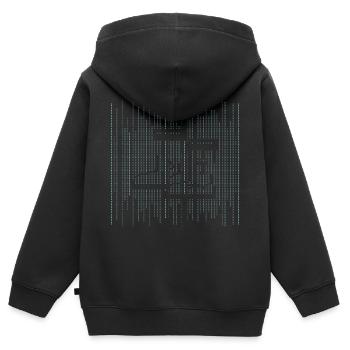 Bottes dans la nature agriculteur ASCII - Sweat Premium à capuche zippé enfant bio - noir - Dos - AI Model Kid Male (0cm)